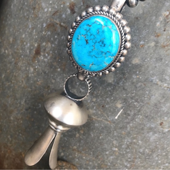 Dan Dodson blossom and chunky high grade turquoise link by Maynard Garcia
